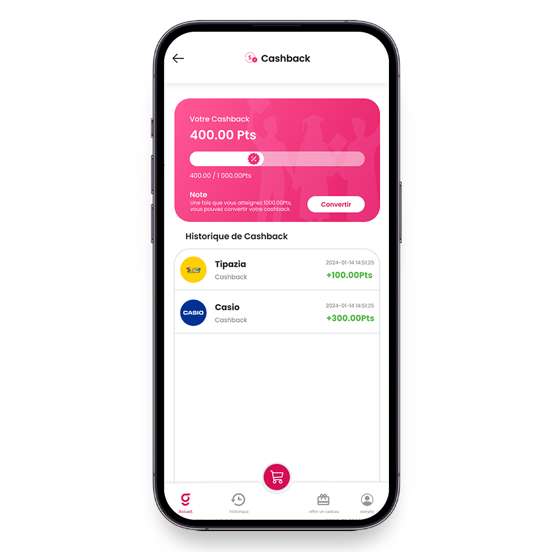 إفتح كاش باك